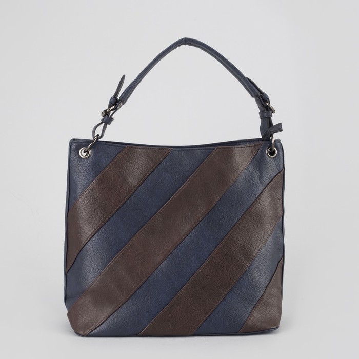 Сумка женская, отдел на молнии, наружный карман, цвет синий