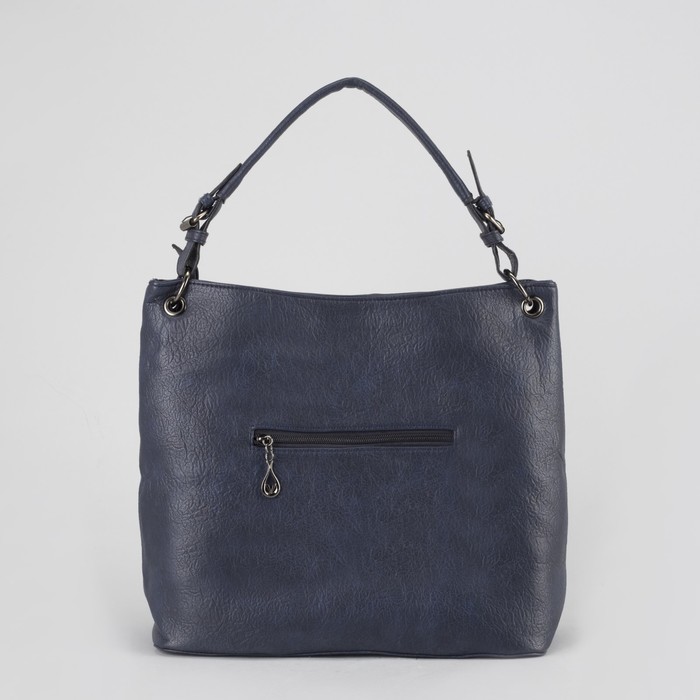 Сумка женская, отдел на молнии, наружный карман, цвет синий