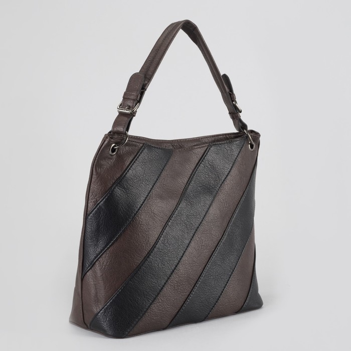 Сумка женская, отдел на молнии, наружный карман, цвет кофе