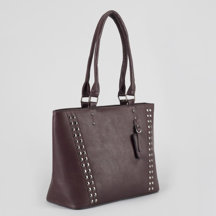 Сумка женская, отдел с перегородкой на молнии, наружный карман, цвет бордовый