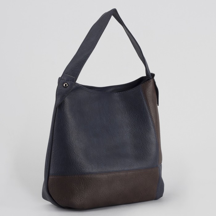 Сумка женская, отдел на молнии, наружный карман, цвет синий