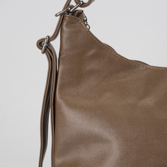 Сумка-рюкзак, отдел с перегородкой на молнии, наружный карман, цвет хаки