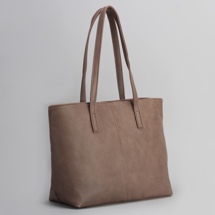 Сумка женская, отдел с перегородкой на молнии, наружный карман, цвет хаки