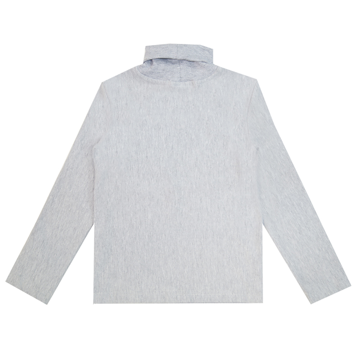 Водолазка для мальчика, серый меланж, рост 92 (52)