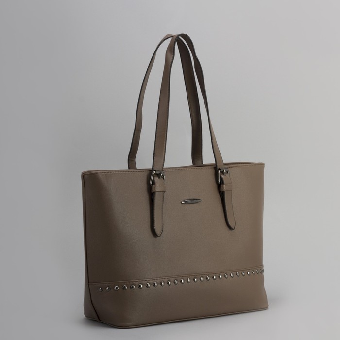 Сумка женская, отдел с перегородкой на молнии, наружный карман, цвет хаки