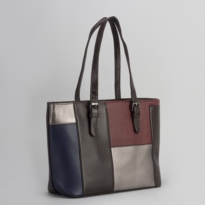 Сумка женская, отдел с перегородкой на молнии, наружный карман, цвет кофе