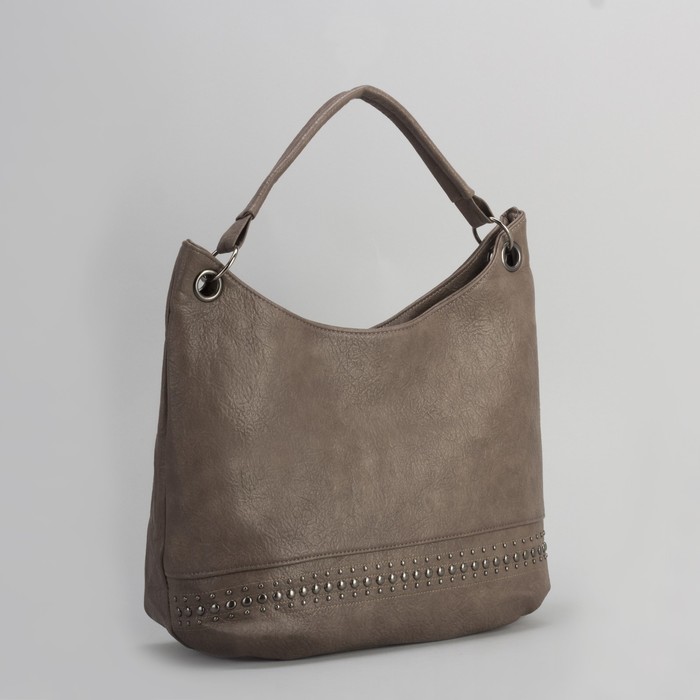 Сумка женская, отдел с перегородкой на молнии, наружный карман, цвет хаки