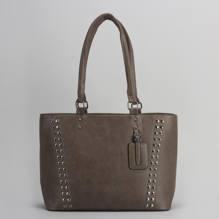 Сумка женская, отдел с перегородкой на молнии, наружный карман, цвет кофе