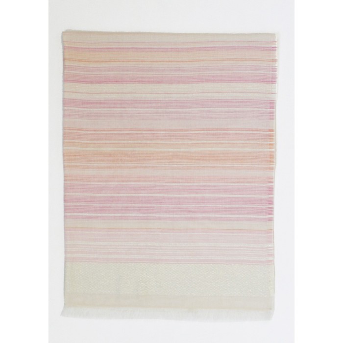 Шаль женская, размер 190х90 см, цвет оранжевый/сиреневый