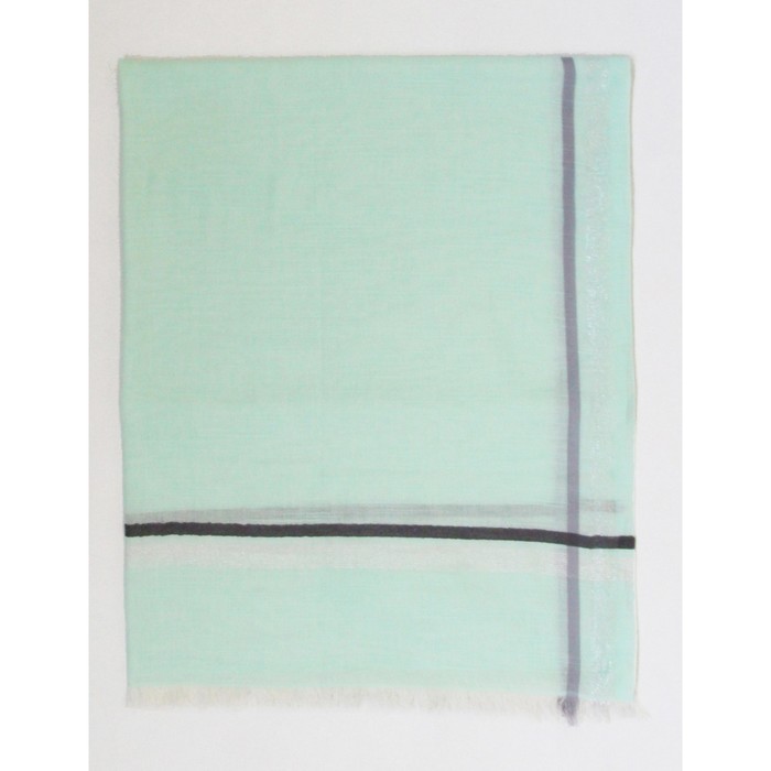 Шаль женская, размер 190х90 см, цвет мятный