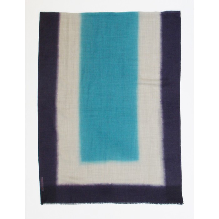 Шаль женская, размер 180х70 см, цвет синий/голубой