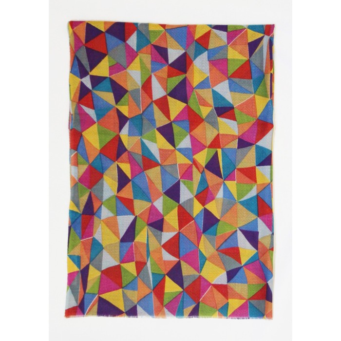 Шаль женская, размер 190х100 см, цвет мультиколор