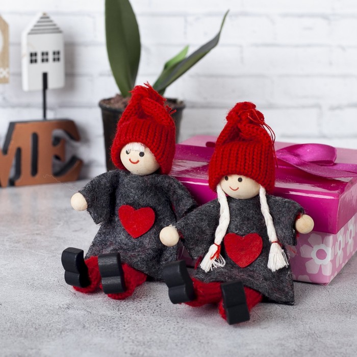 Игрушка - подвеска "Веселые куколки", МИКС