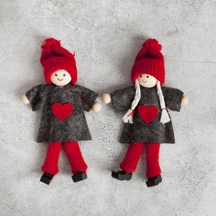 Игрушка - подвеска "Веселые куколки", МИКС