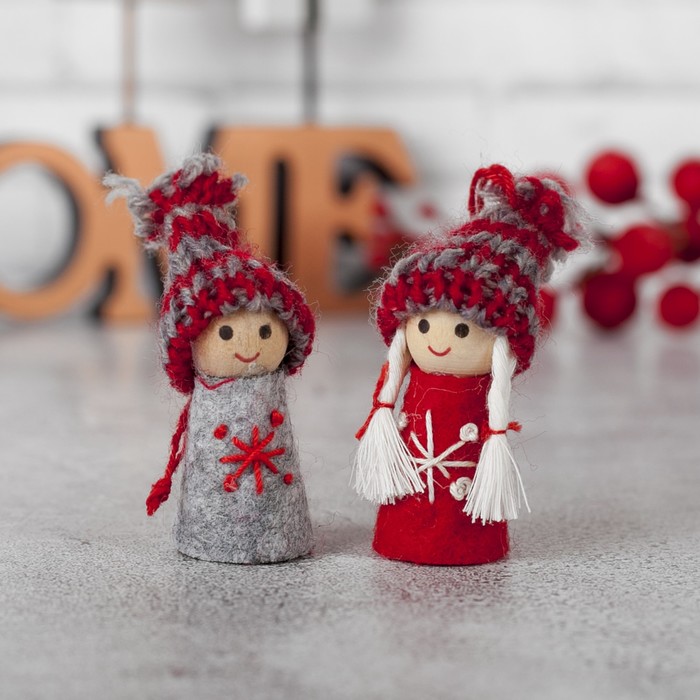 Игрушка - подвеска "Малыш-снежинка", МИКС