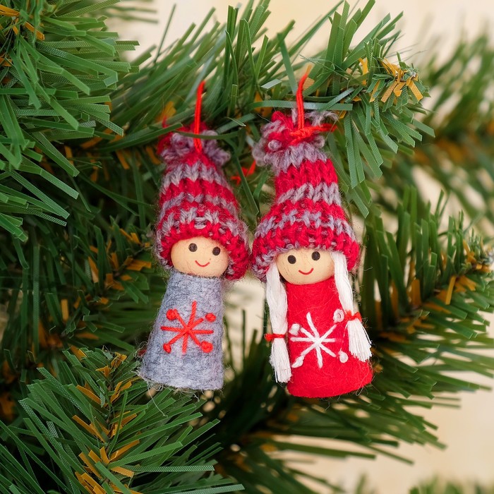 Игрушка - подвеска "Малыш-снежинка", МИКС