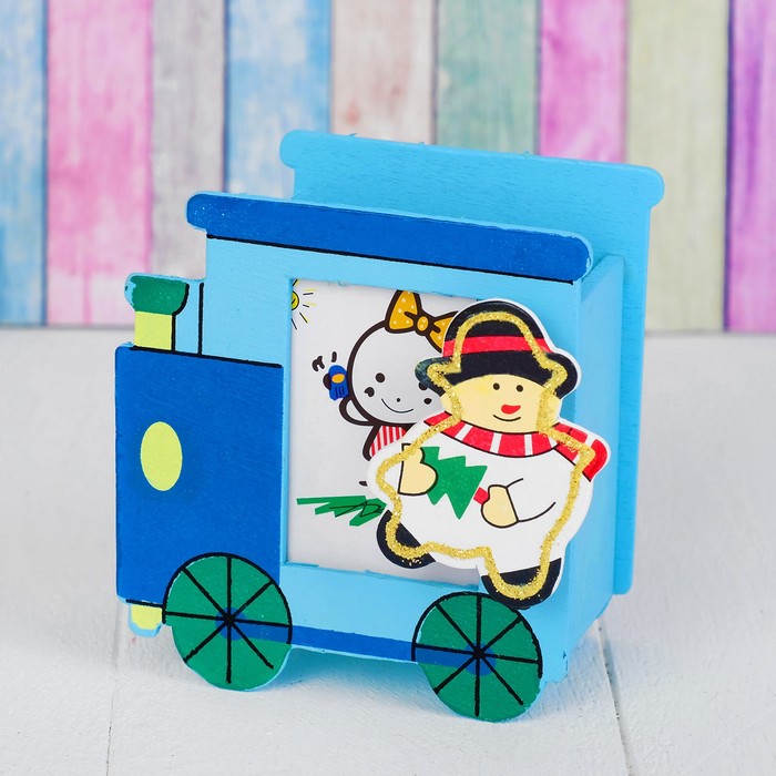 Карандашница "Новогодний поезд", МИКС