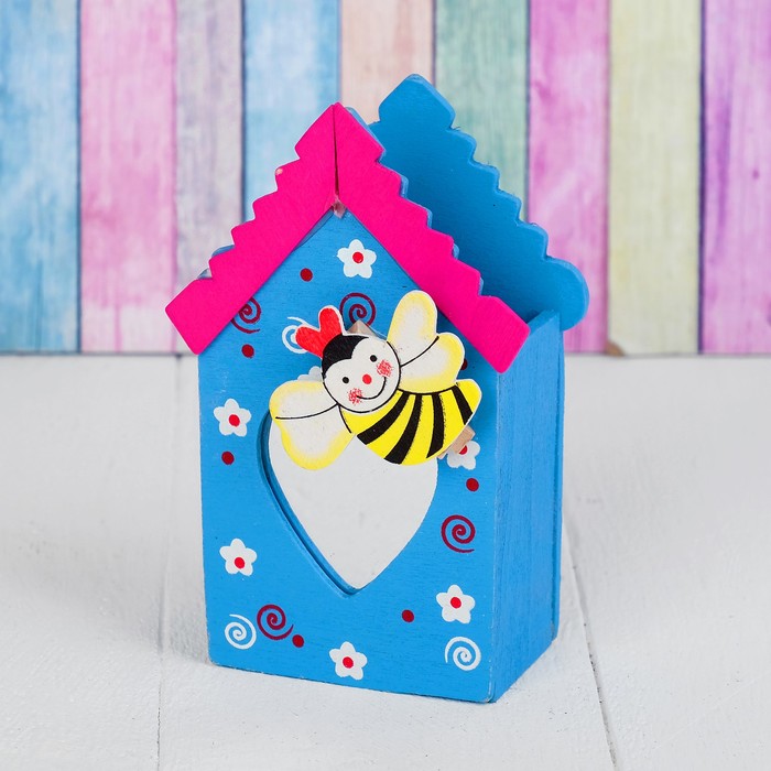 Карандашница "Дом на полянке", МИКС