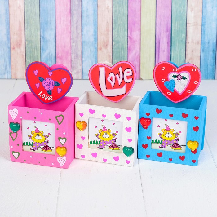 Карандашница "Любовь", МИКС