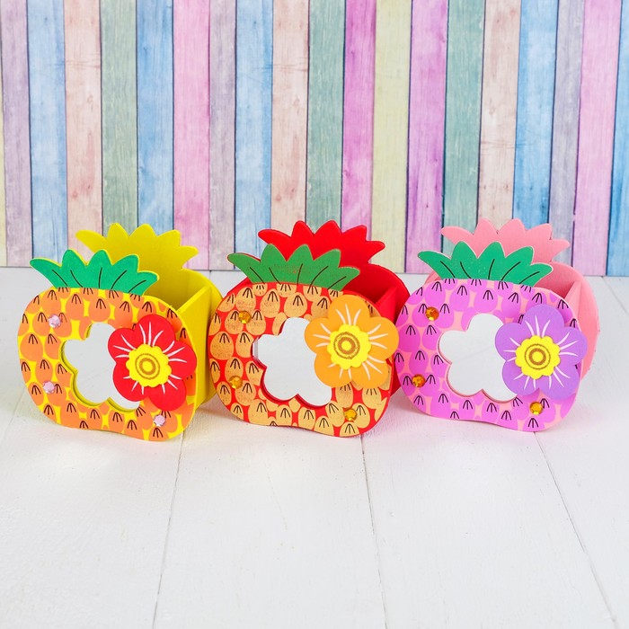 Карандашница "Ананас", МИКС