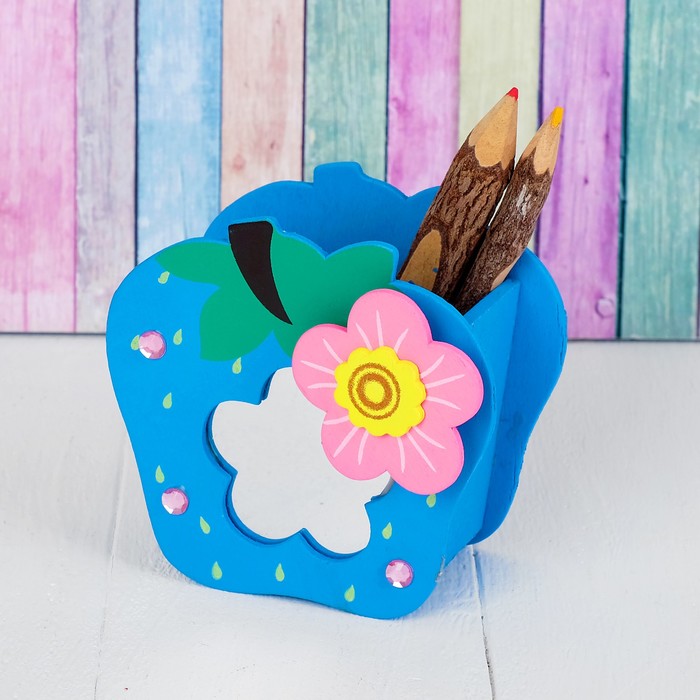 Карандашница "Клубника", МИКС