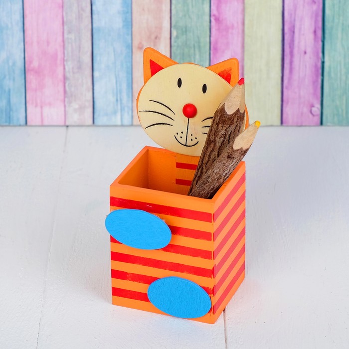 Карандашница "Зверята", МИКС