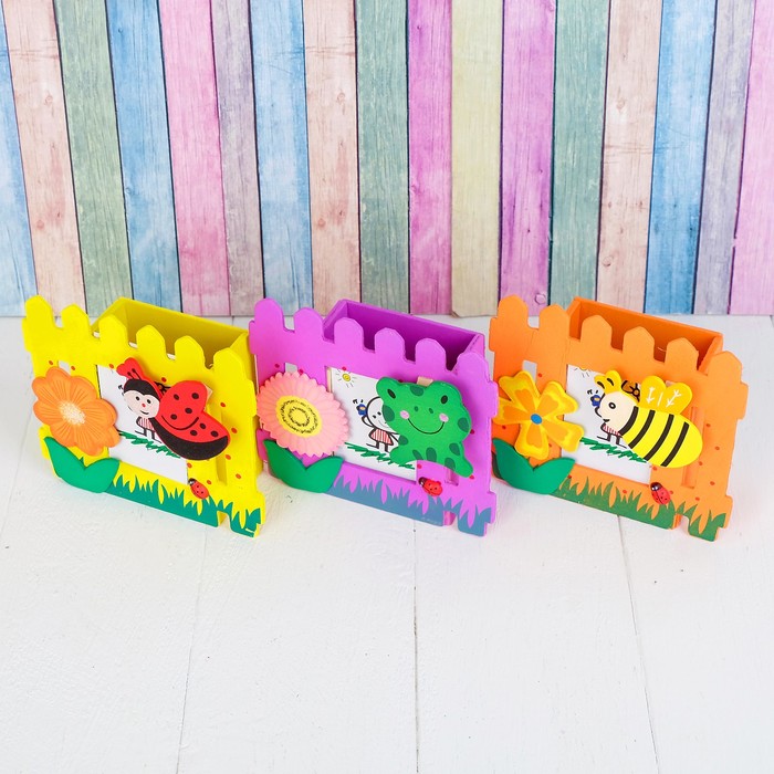 Карандашница "Забор", МИКС