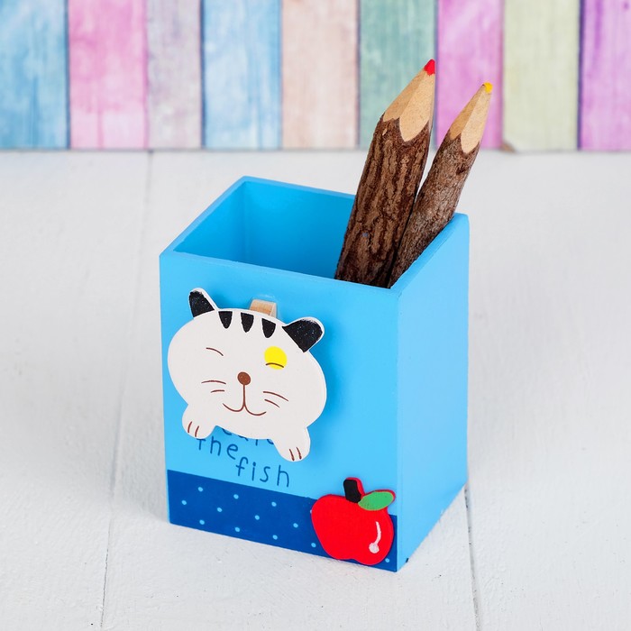 Карандашница "Стильные зверята", МИКС