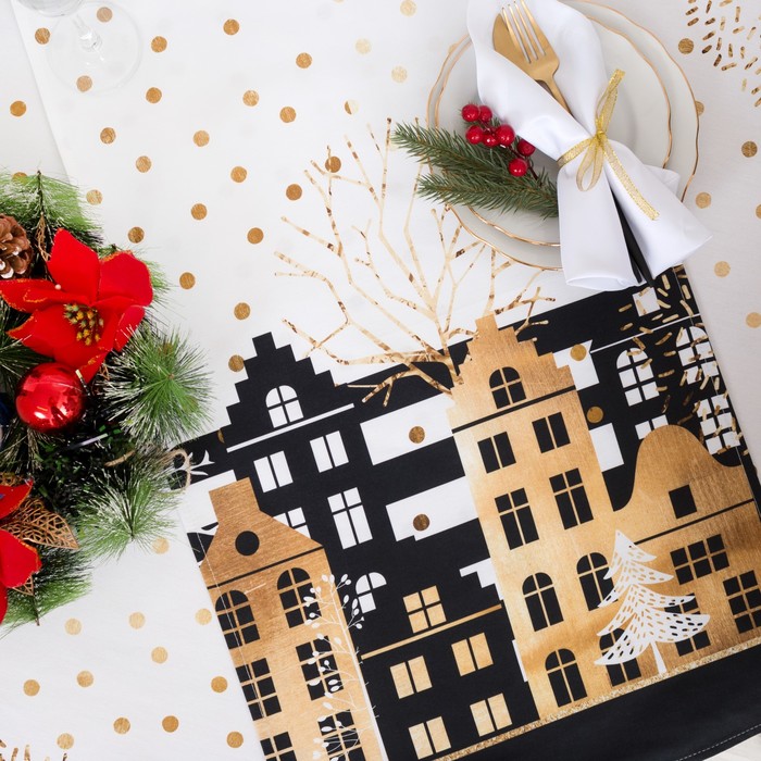 Полотенце "Этель" Золотой город 40х72 см, 100% хл, саржа 190 гр/м2