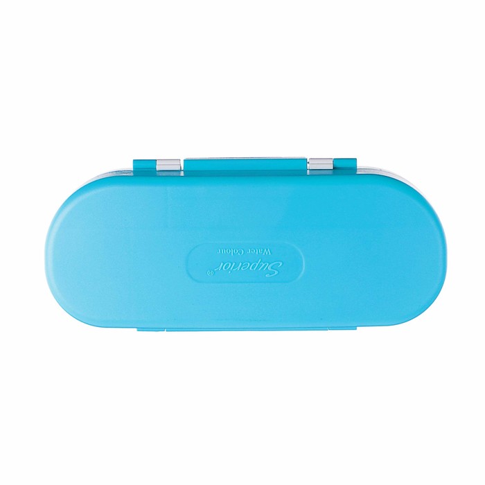 Набор акварельных красок 12цв с палитрой, кистью, ручкой, 2 губками и емкостью для воды