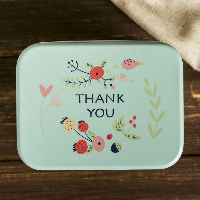 Шкатулка металл прямоугольник "Медведь с медвежонком" 11х13,5х10,5 см