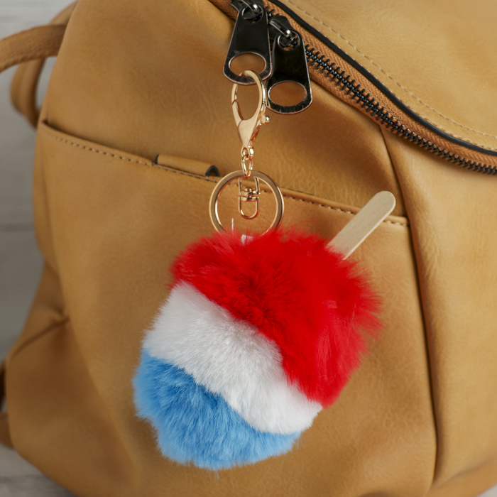 Пушистик на кольце "Эскимо" МИКС 13х7х5 см