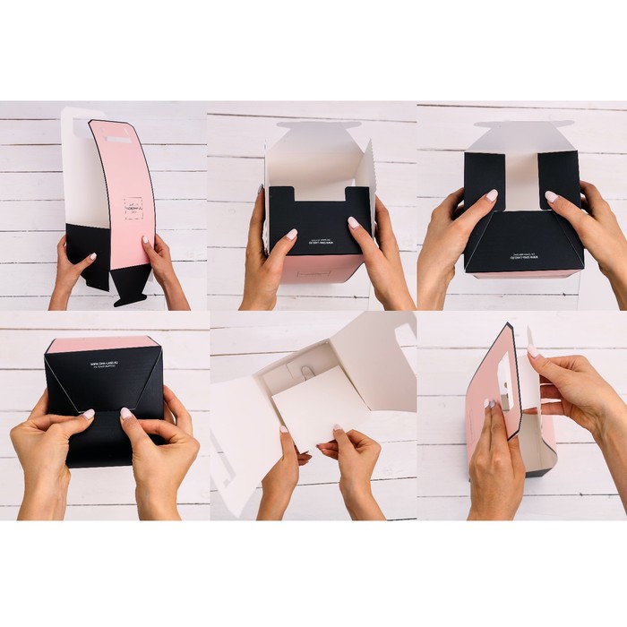 Переноска для цветов with love, 14 × 14 × 40 см