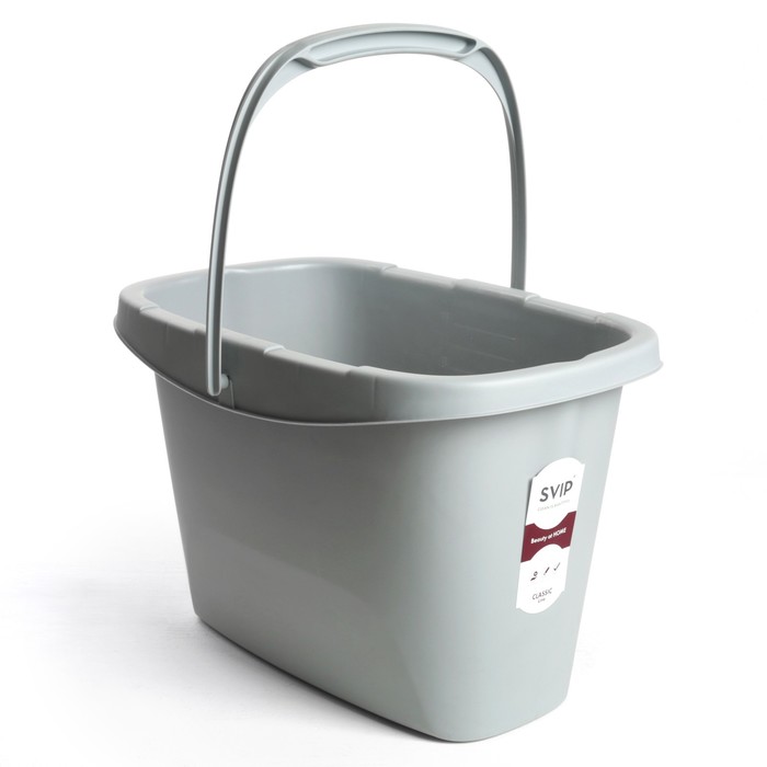 Ведро прямоугольное 13 л "Классика", цвет МИКС