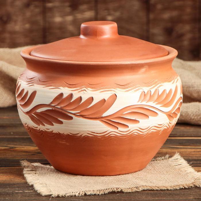 Супник "Гончарный",беленый 3 л