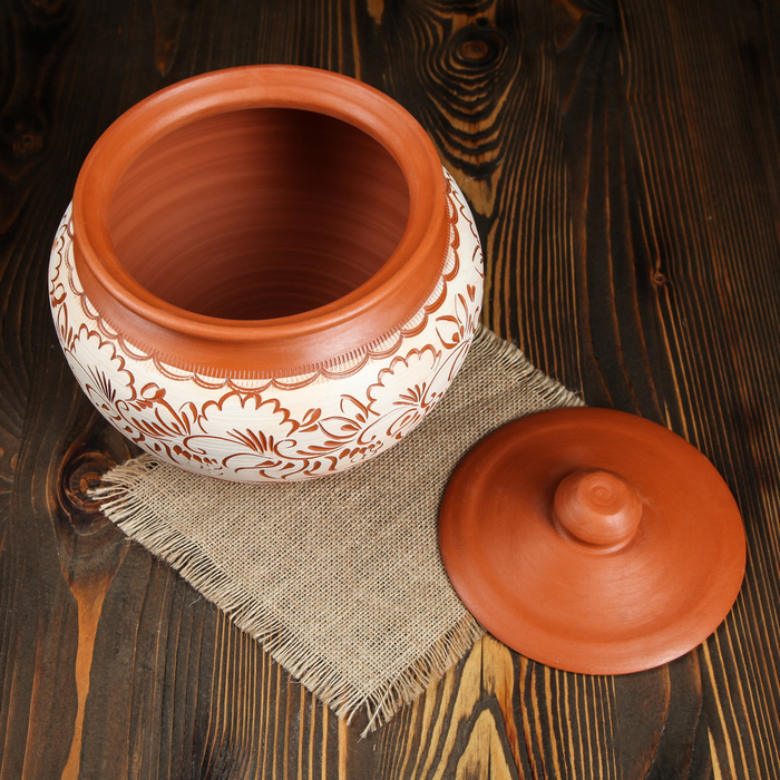 Супник "Гончарный",беленый 5 л