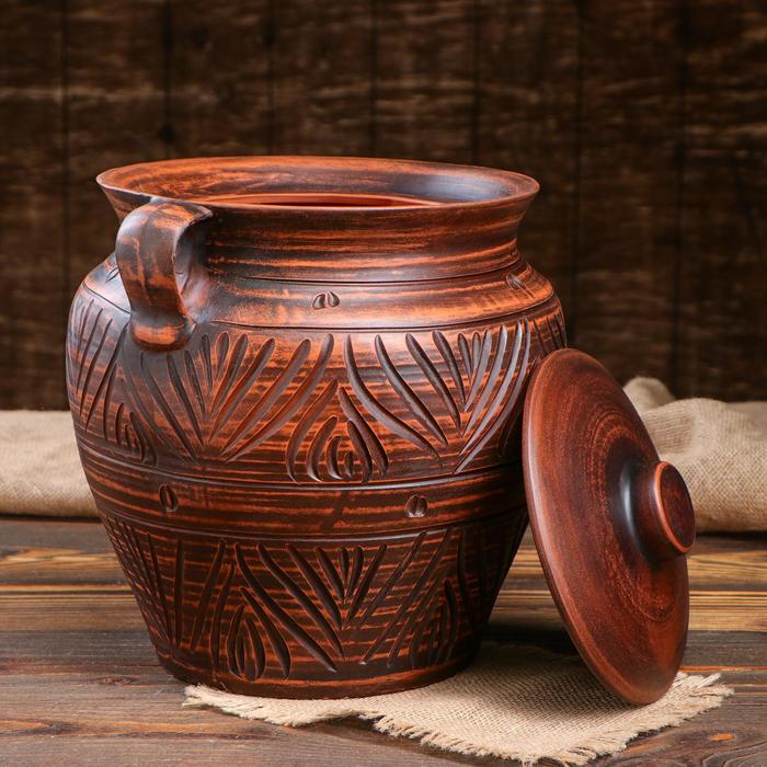 Жаровня "Гончарная", беленая 2,5