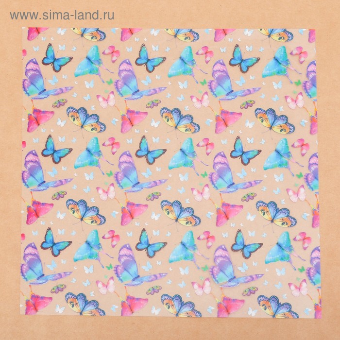   Сима-Ленд Ацетатный лист «Яркое настроение», 30,5 × 30,5 см
