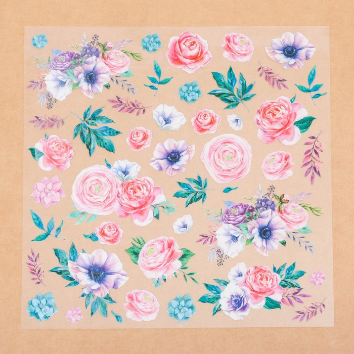 Ацетатный лист «Аромат цветов», 30,5 × 30,5 см