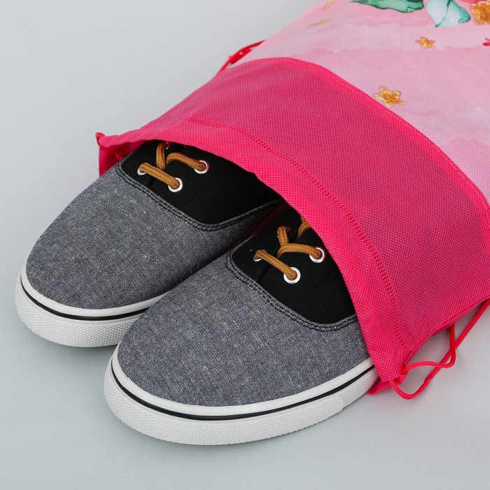 Мешок для обуви и анкета для девочек "Для милой девочек"