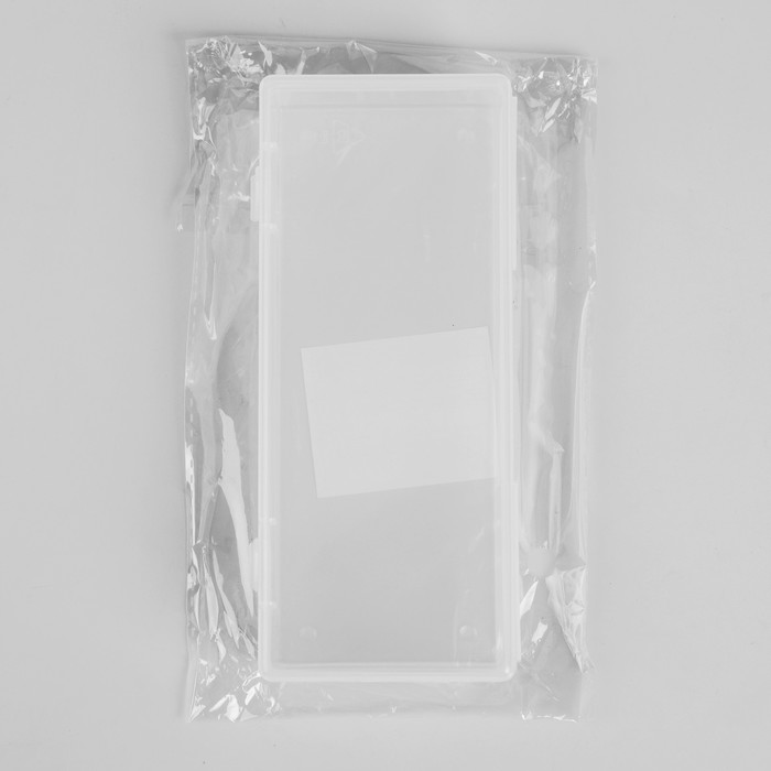 Органайзер для хранения косметических принадлежностей, с крышкой, 1 секция, цвет белый