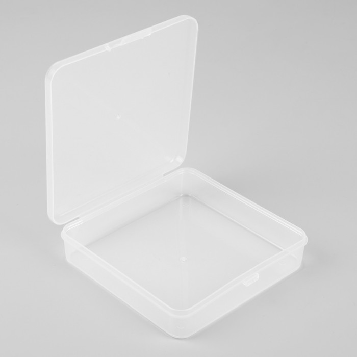 Органайзер для хранения косметических принадлежностей, с крышкой, 1 секция, цвет белый