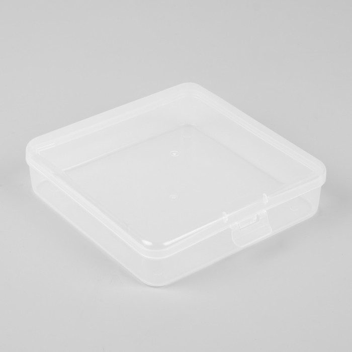 Органайзер для хранения косметических принадлежностей, с крышкой, 1 секция, цвет белый