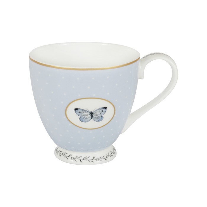 Кружка «Камея» 400 мл, голубая, в цветной упаковке