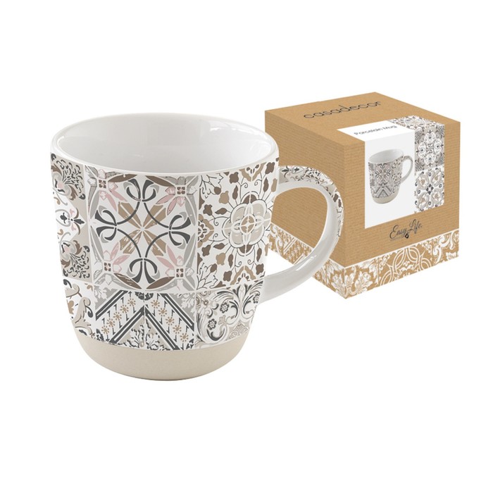 Кружка CASADECOR 350 мл, серая, в подарочной упаковке