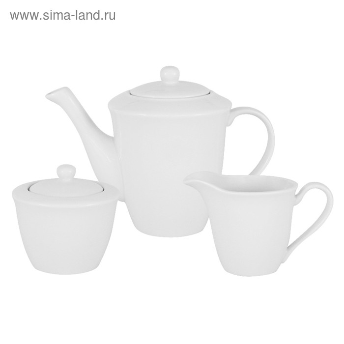 Набор посуды «Движение», чайник 500 мл, сахарница 300 мл, молочник 250 мл