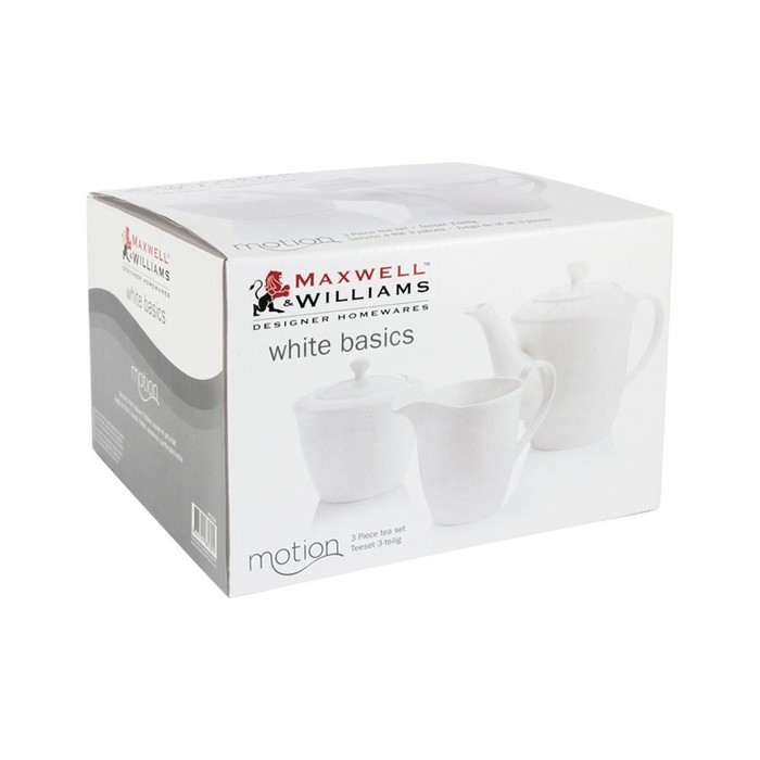 Набор посуды «Движение», чайник 0.5л, сахарница 300мл, молочник 250мл, подарочная упаковка 393714