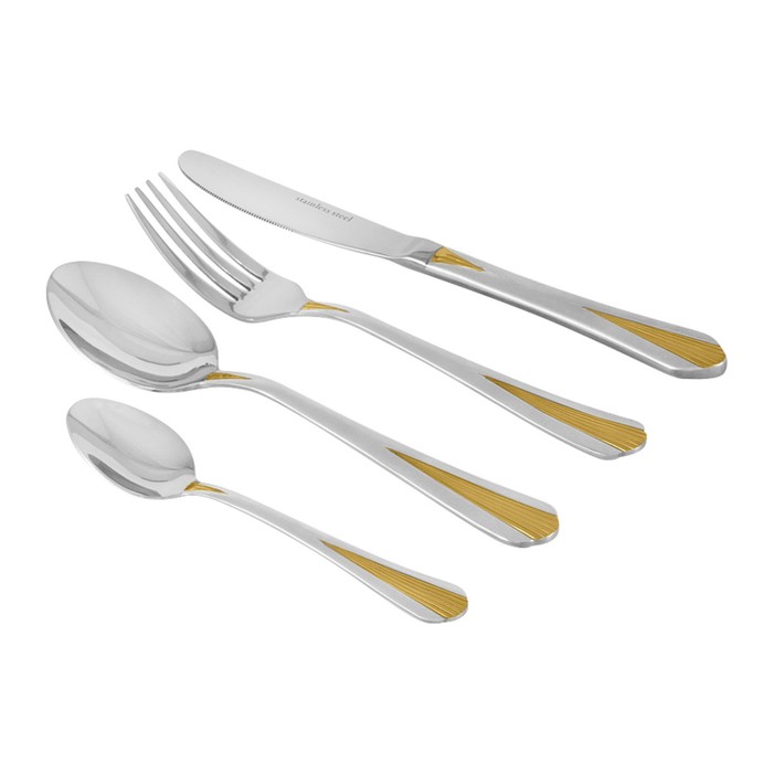 Набор столовых приборов «Гамбург» 24 предмета на 6 персон, в светлой подарочной упаковке