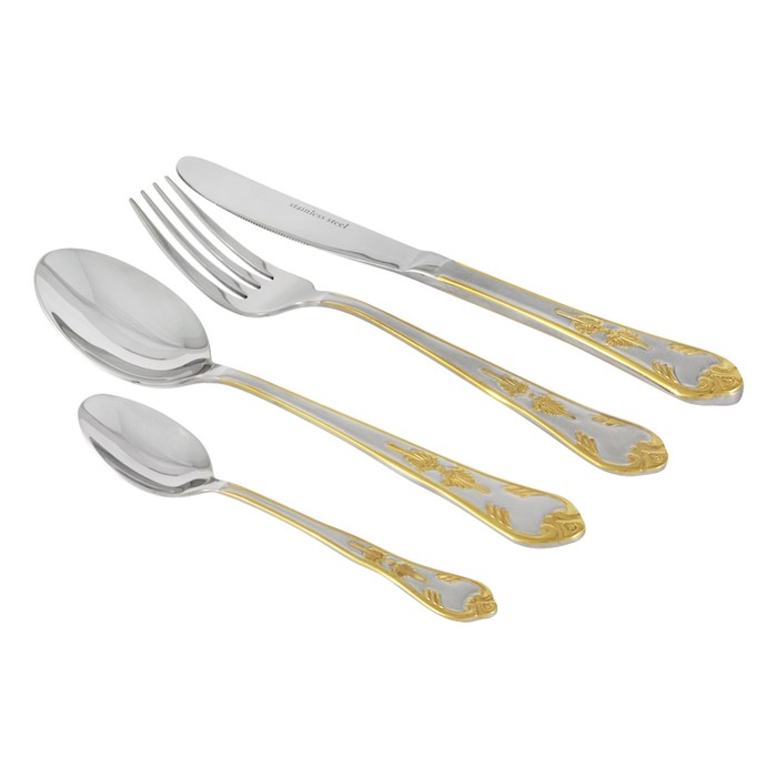 Набор столовых приборов «Кёльн» 24 предмета на 6 персон, в светлой подарочной упаковке