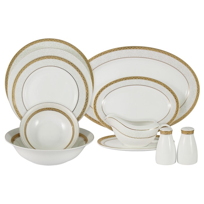 Обеденный сервиз «Бостон Голд», 50 предметов на 12 персон